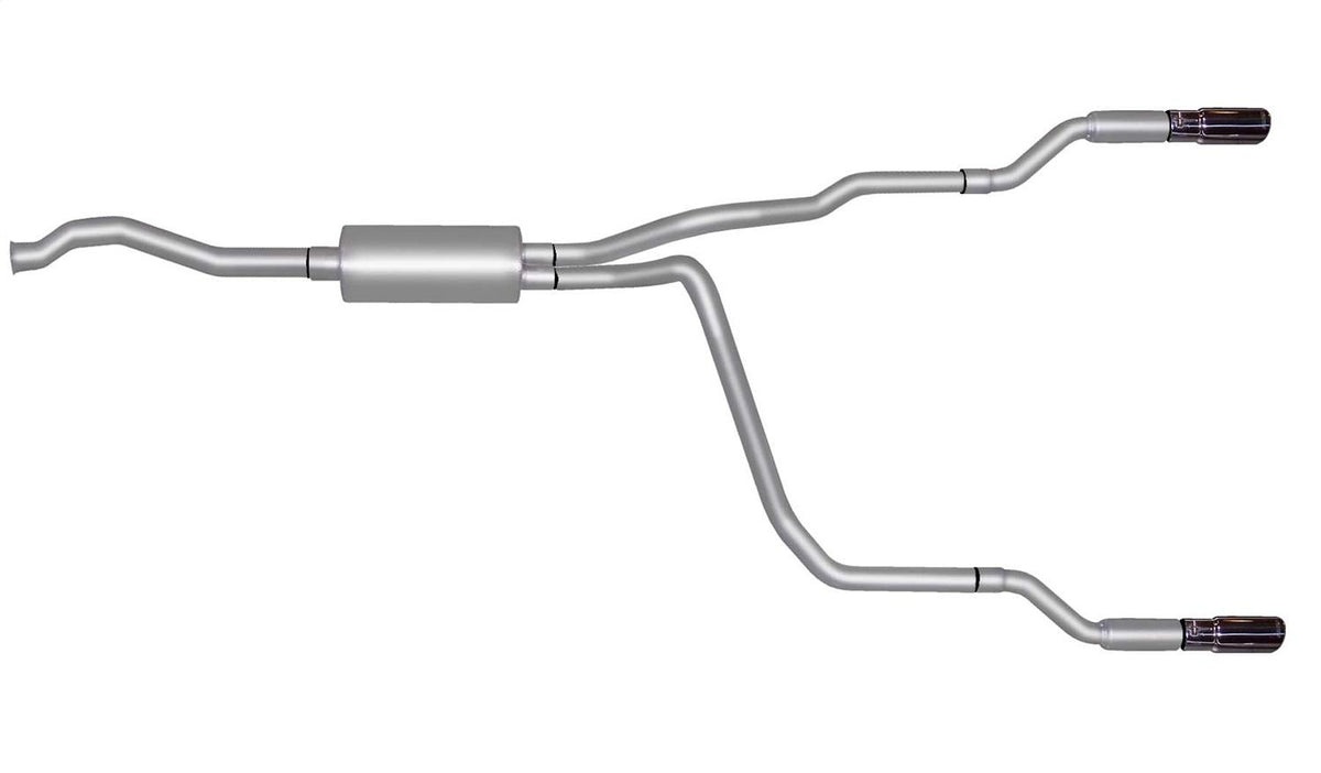 Gibson Exhaust 9508 Cat-Back Dual Split Exhaust System, Aluminized