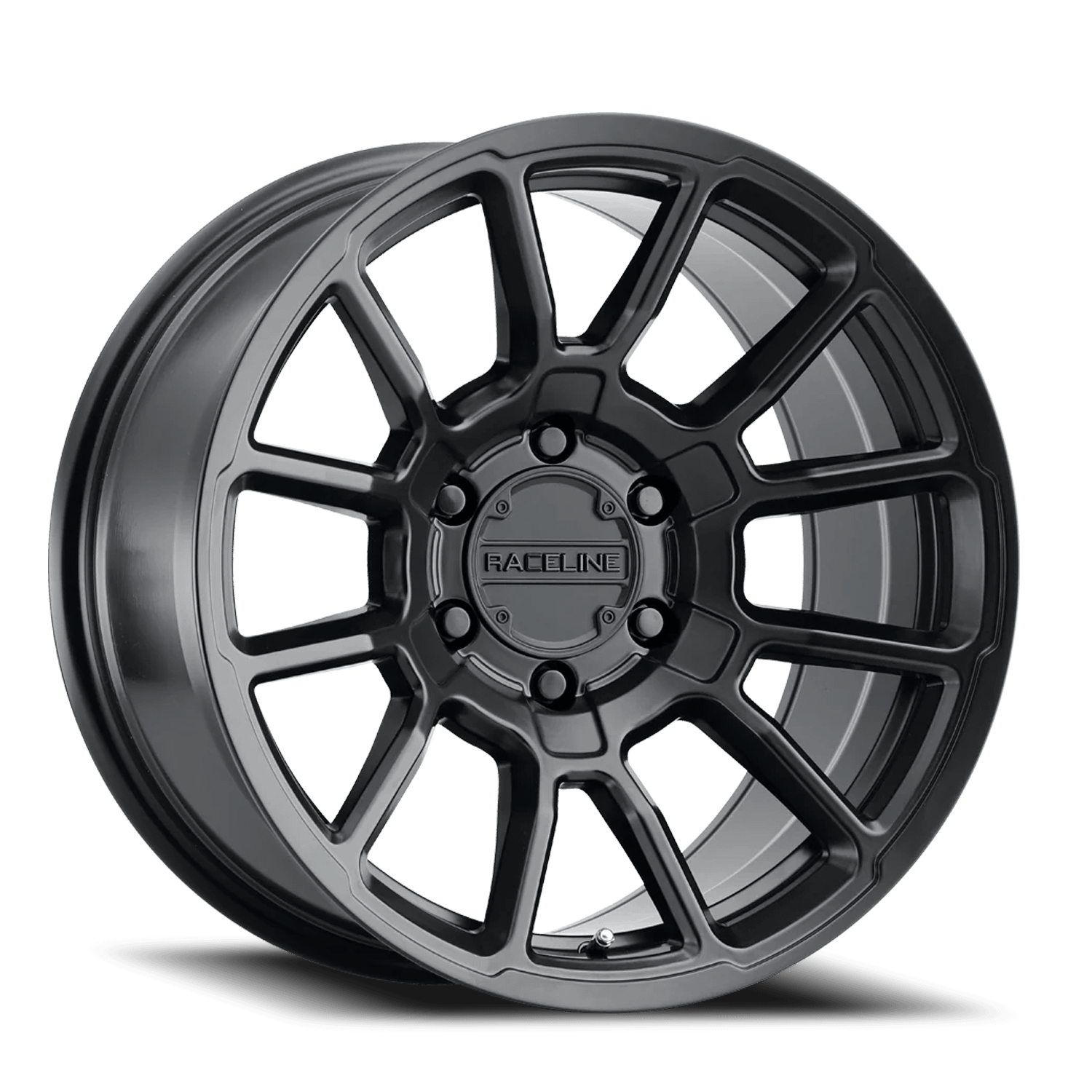 Raceline Wheels Aluminum Wheels 20x10 Gauge 950B Satin Black Multi Spoke -19 Offset 5 on 127 Bolt Pattern 78.1 Bore Raceline - 950B-21050-19