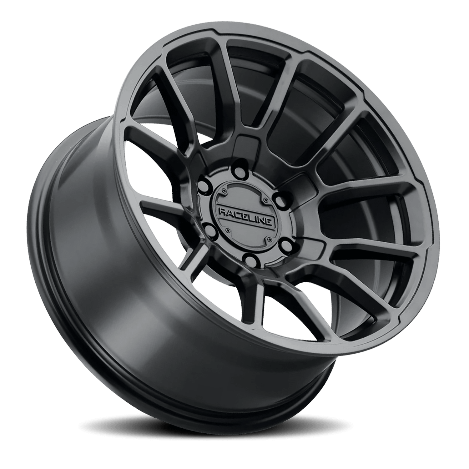 Raceline Wheels Aluminum Wheels 20x10 Gauge 950B Satin Black Multi Spoke -19 Offset 5 on 127 Bolt Pattern 78.1 Bore Raceline - 950B-21050-19