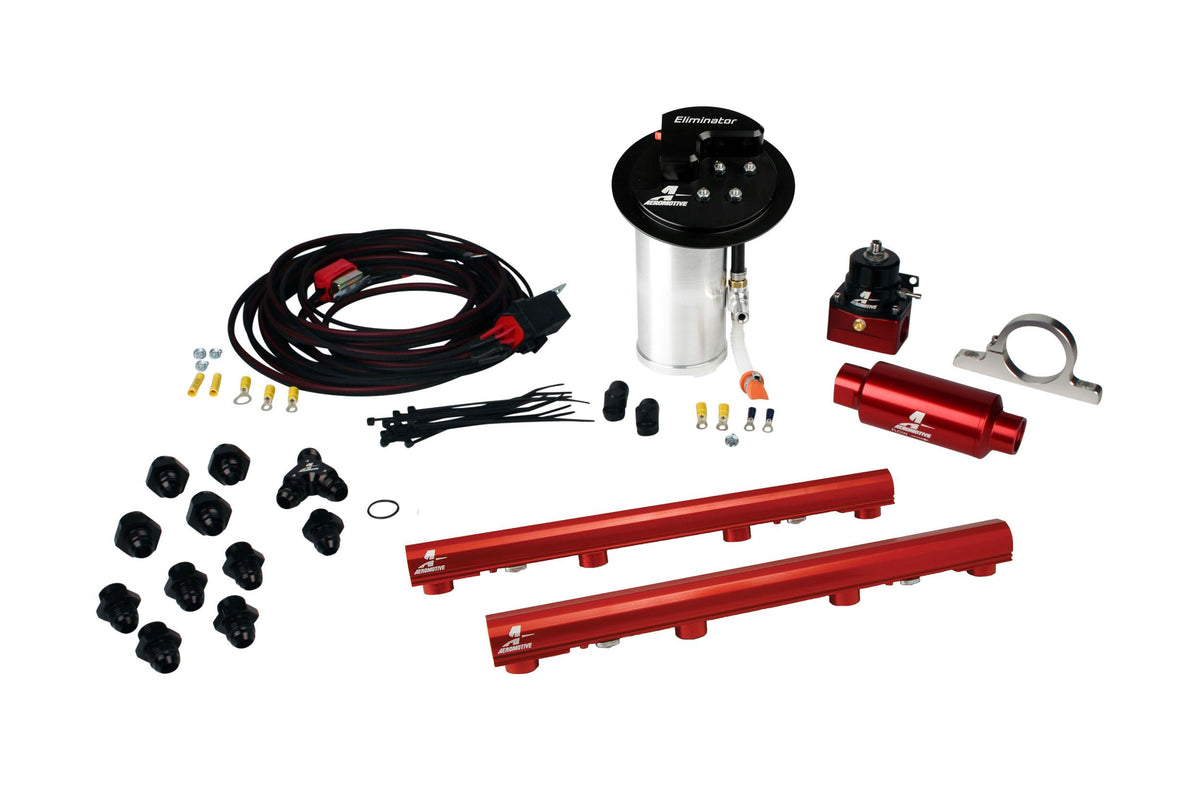 Aeromotive 17342 10-17 Mustang GT Stealth Eliminator Racing System with 4.6L 3-V Fuel Rails