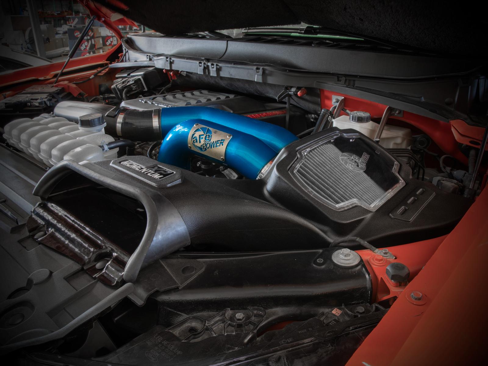 aFe Momentum XP Cold Air Intake System - (Blue) Pro Dry S Filter (2021-2022 Ford F-150 Raptor V6-3.5L) - 50-30072DL