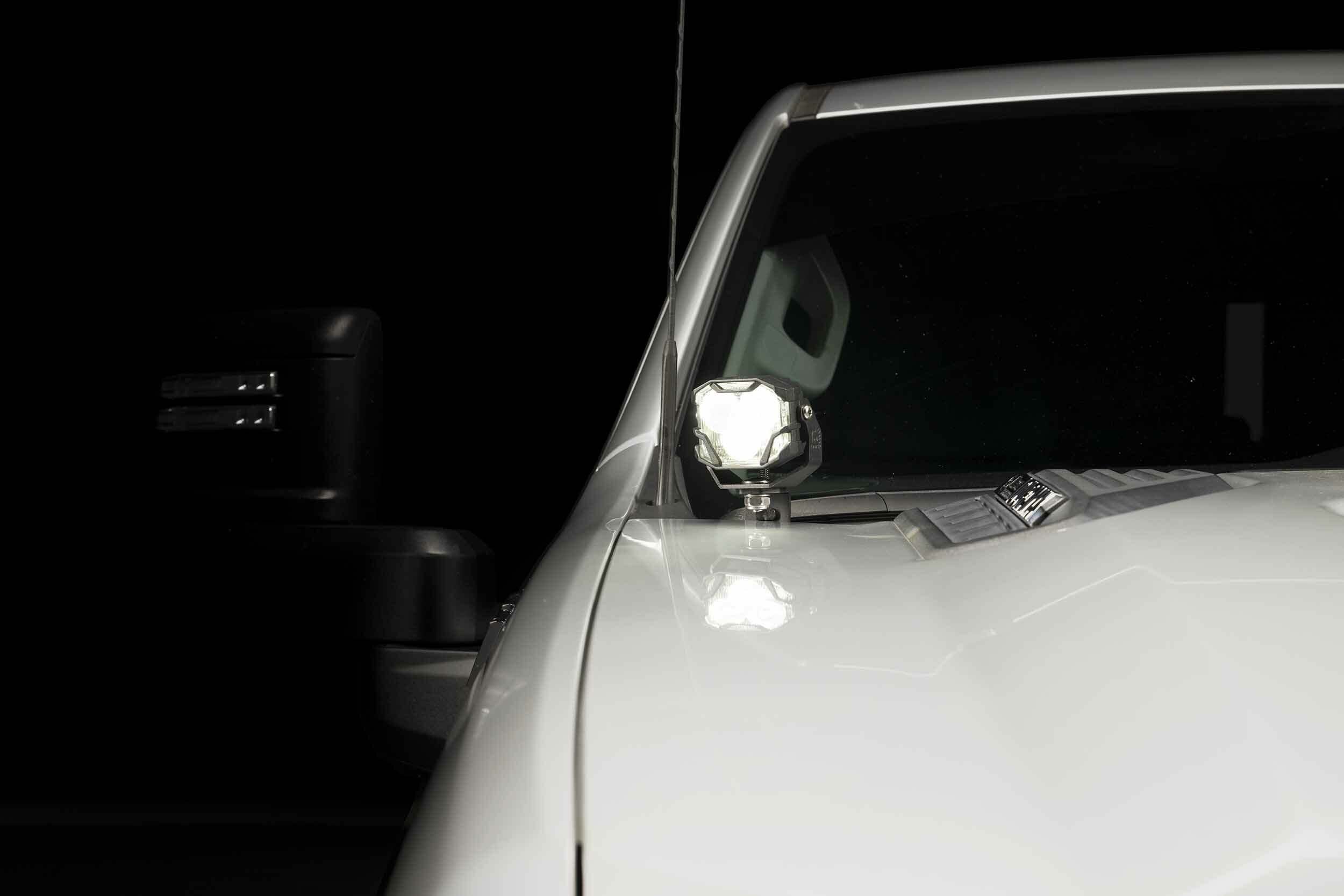 Morimoto Ditch Light Brackets: Silverado HD (20+ / Set) - BAF073