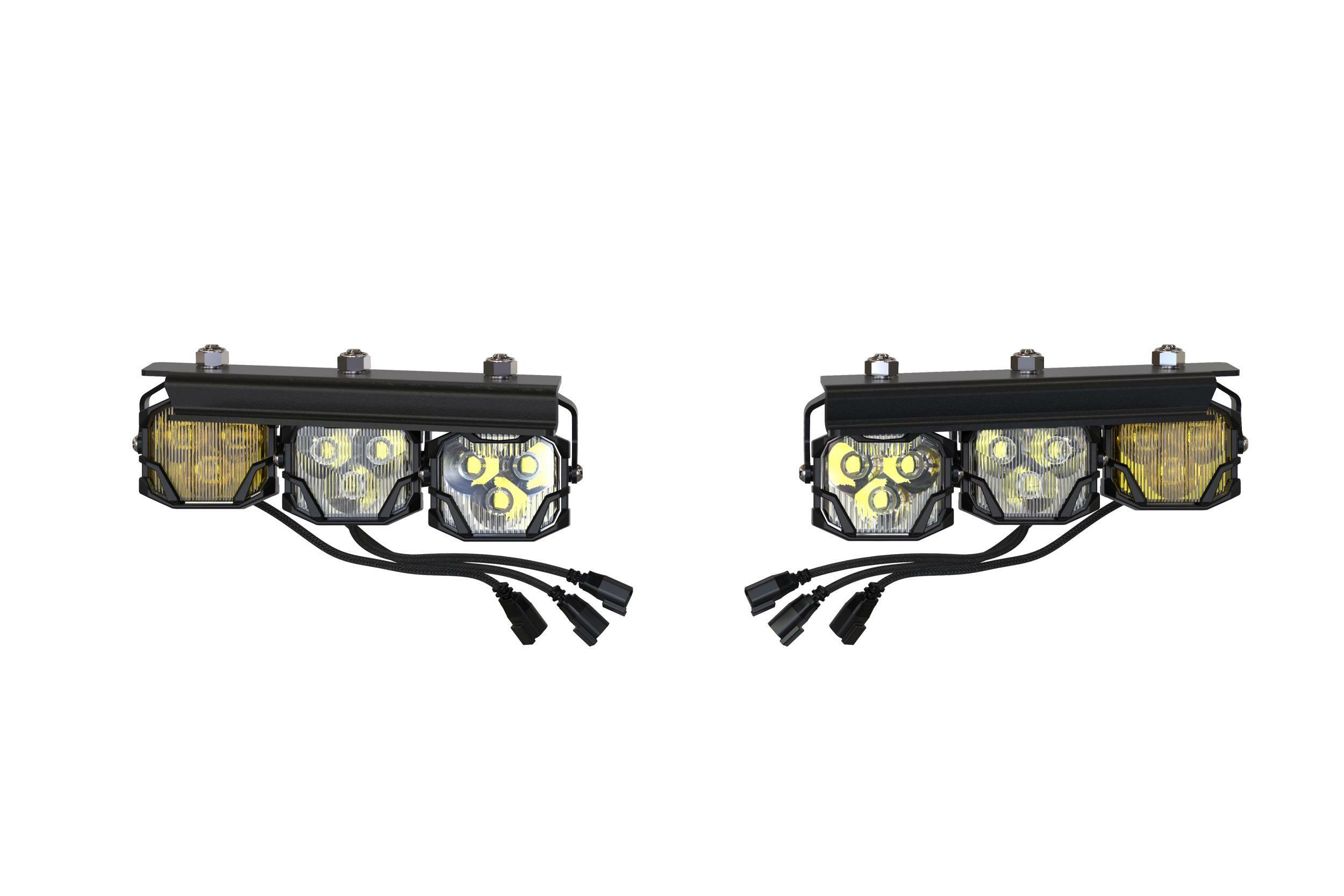 Morimoto 4Banger Fog Brackets: Type Triple (2021-2025 Ford Bronco) - BAF069