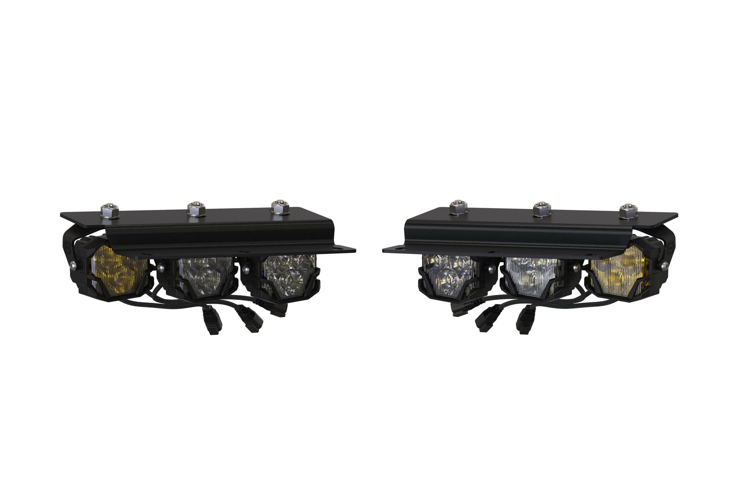 Morimoto 4Banger Fog Brackets: Type Triple (2021-2025 Ford Bronco) - BAF069