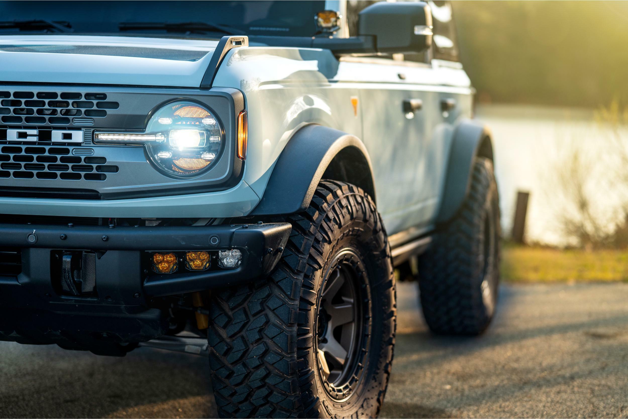 Morimoto 4Banger Fog Brackets: Type Triple (2021-2025 Ford Bronco) - BAF069