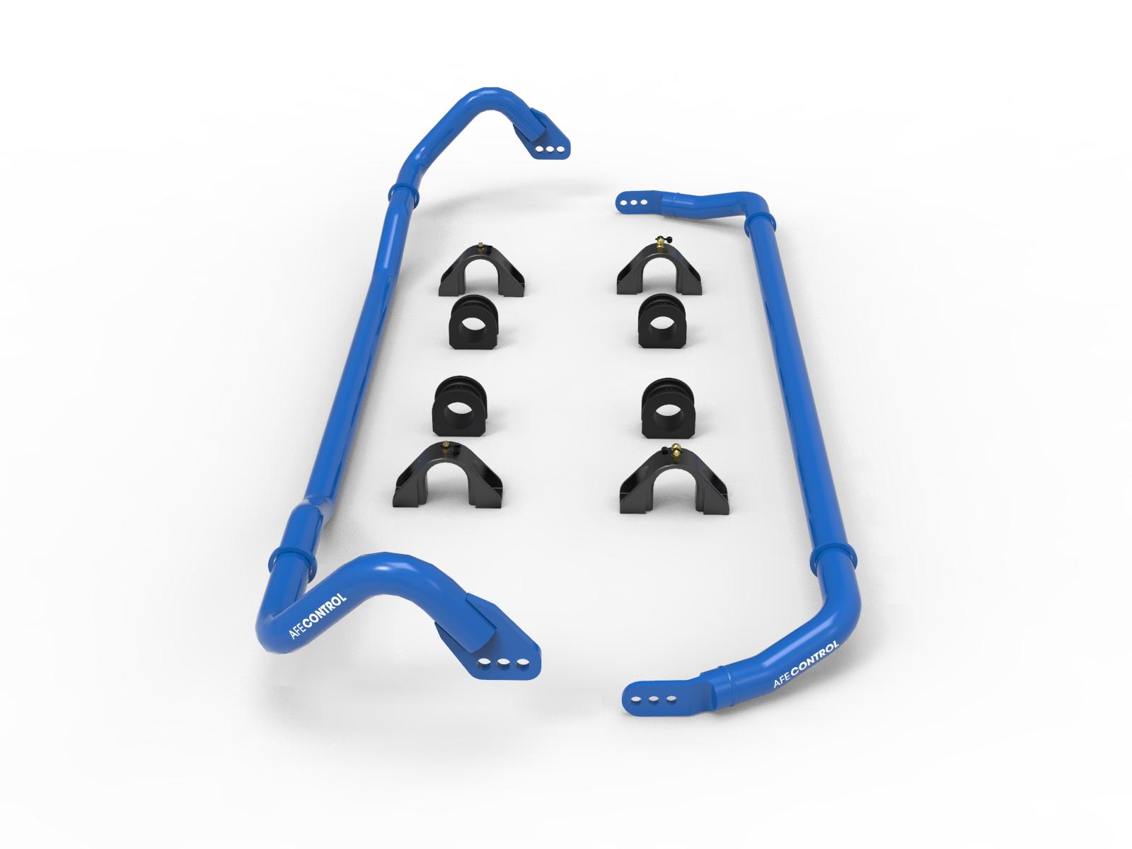 AFE aFe Control Front and Rear Sway Bar Set Blue (Chevrolet Corvette (C8) 2020 V8-6.2L) - 440-401008-L