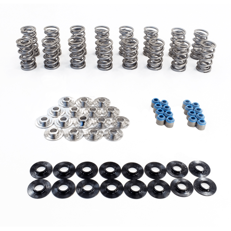 Texas Speed LS7 .750" POLISHED Dual Spring Kit w/ PAC Valve Springs, Titanium Retainers, and Shims - TSP-199-LS7PACPOL750SpringKit