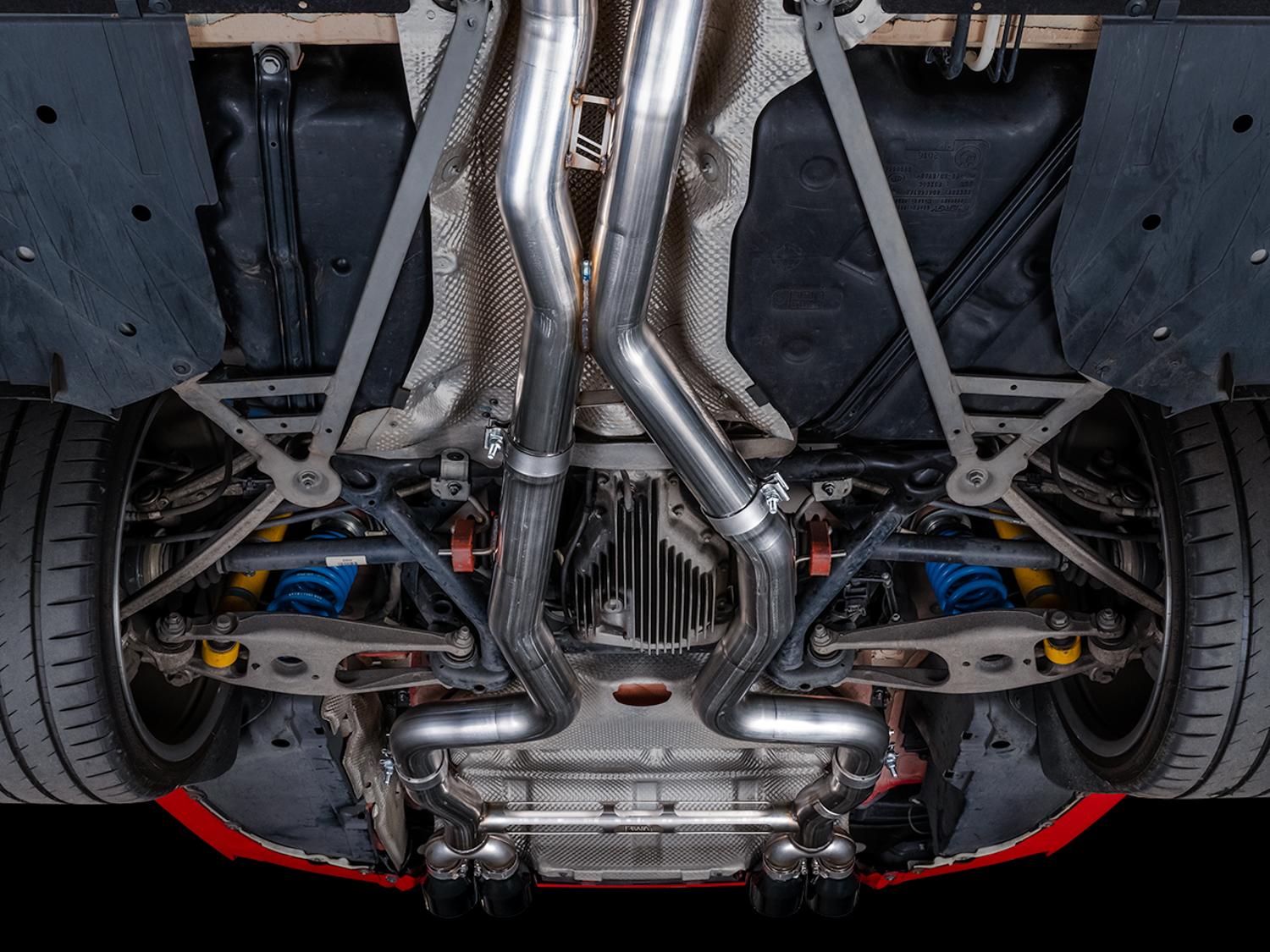 AWE Track Edition exhaust - Diamond Black Tips (F8X M3 / M4) - 3020-43087