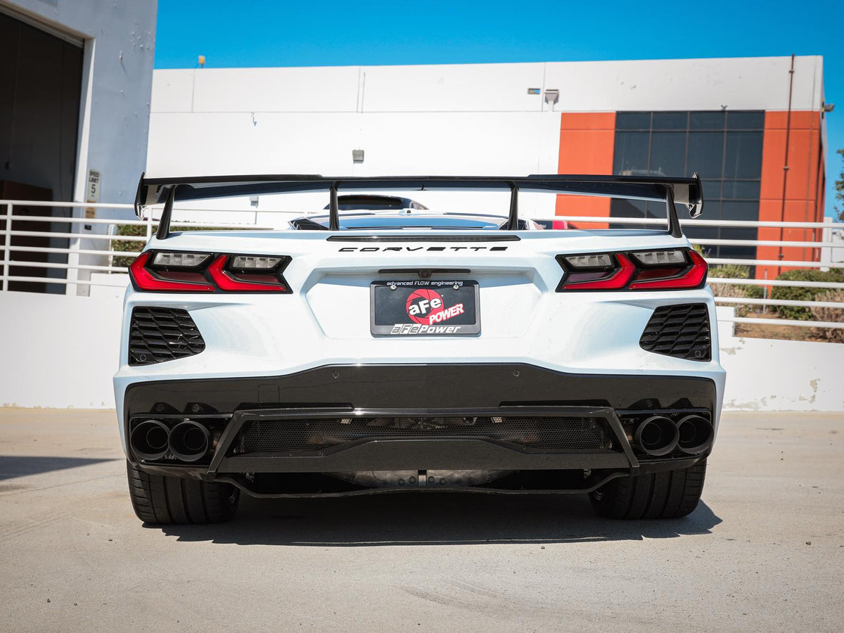 AFE MACH Force-Xp 304 Stainless Steel Cat-Back Exhaust w/ Muffler Black (No NPP) (Chevrolet Corvette (C8) 2020 V8-6.2L) - 49-34127-B