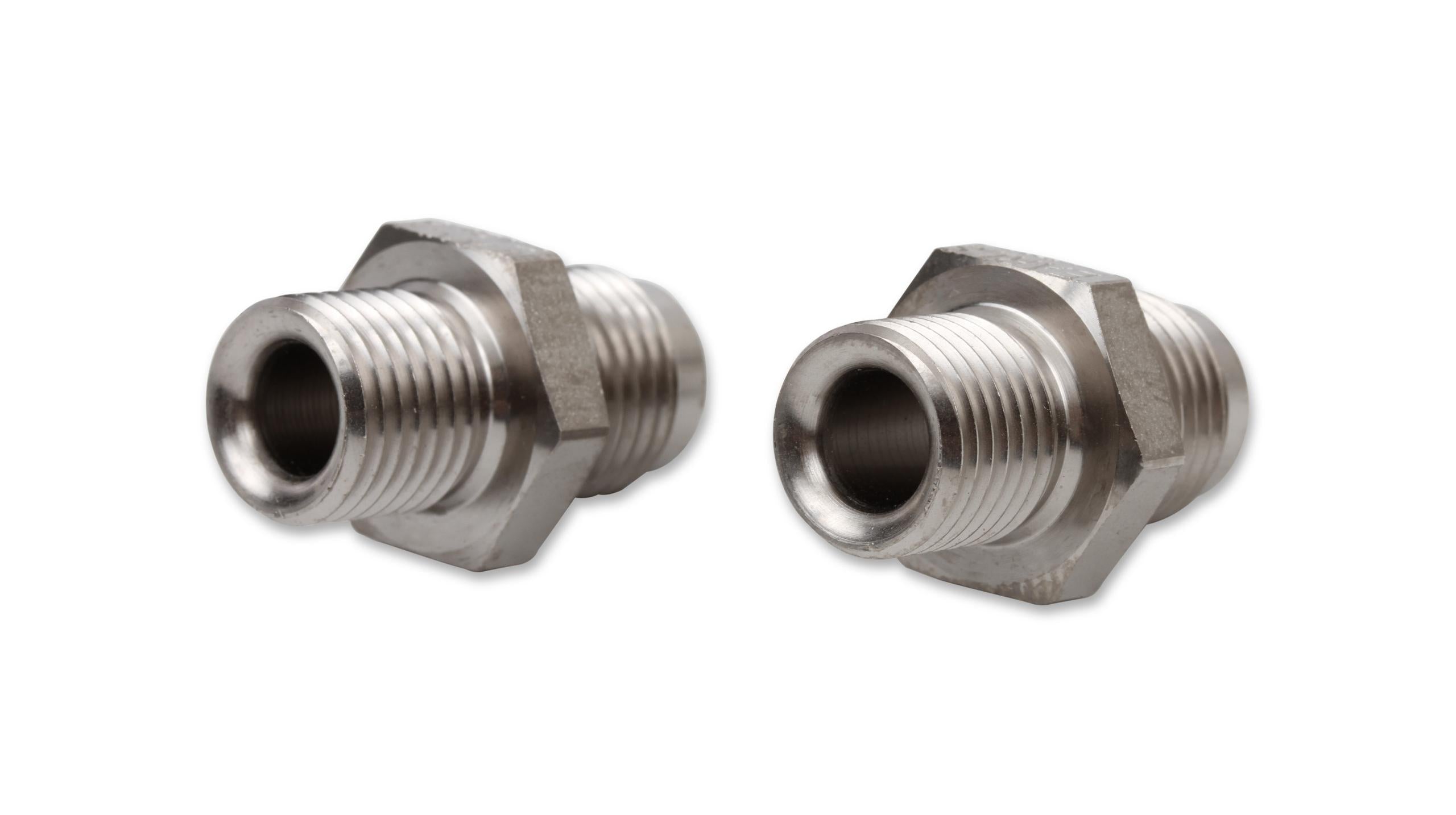 Earls Transmission Oil Cooler An To Npsm Adapter - Size: -6An Male To 1/4-18 Npsm Male W/Crush Washers - Nickel Plated Steel - 2 Pc. - Fits Most Th350/Th400/700R4/4L60 Transmission - - 940006ERL