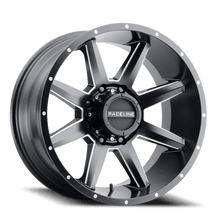 Raceline Wheels Aluminum Wheels 20x9 Stryker 954M Milled-Dimples Satin Black 0 Offset 5 on 127 Bolt Pattern 78.1 Bore Raceline - 954M-29050-00