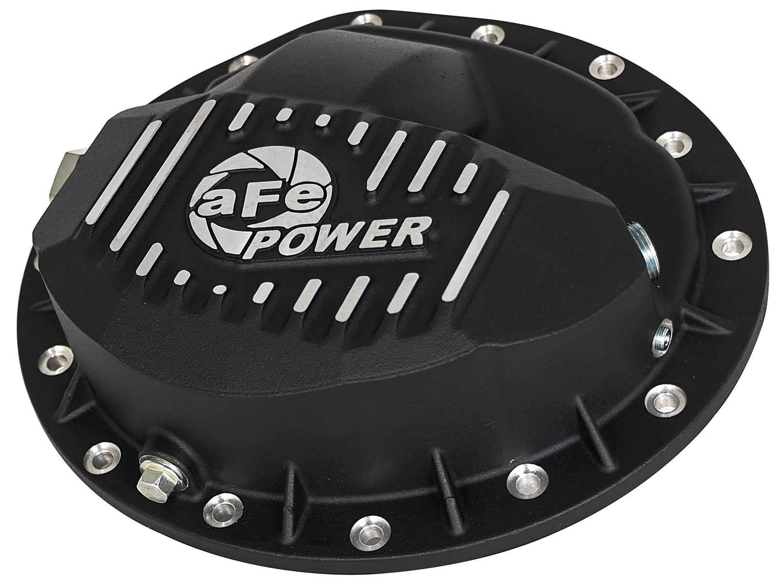 AFE Pro Series Front Differential Cover Black w/ Machined Fins - 46-70042