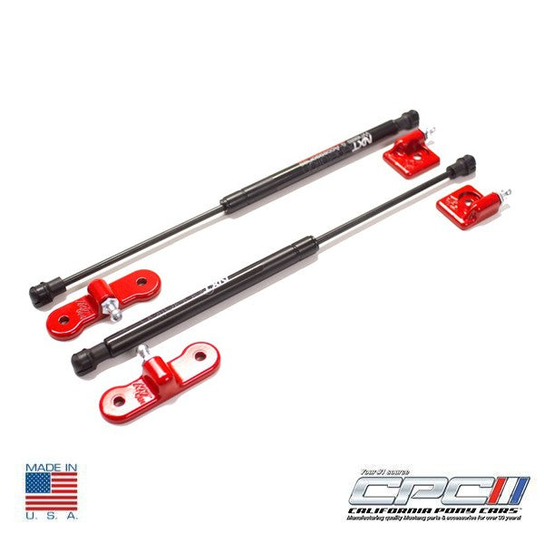 California Pony Cars Premium Quality 2013-2018 Focus St Hood Lift Kit, Race Red - ENG-134-192
