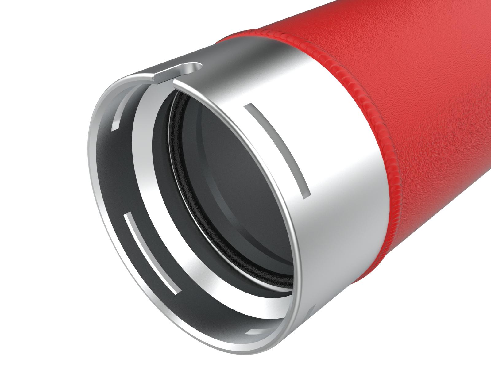 AFE BladeRunner 3 IN Aluminum Hot and Cold Charge Pipe Kit Red (2023-2024 F-250 Super Duty , F-350 Super Duty) - 46-20684-R
