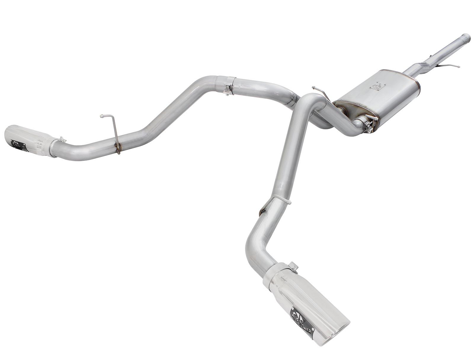 AFE MACH Force-Xp 3 IN 409 Stainless Steel Cat-Back Exhaust System w/Polished Tip - 49-44057-P