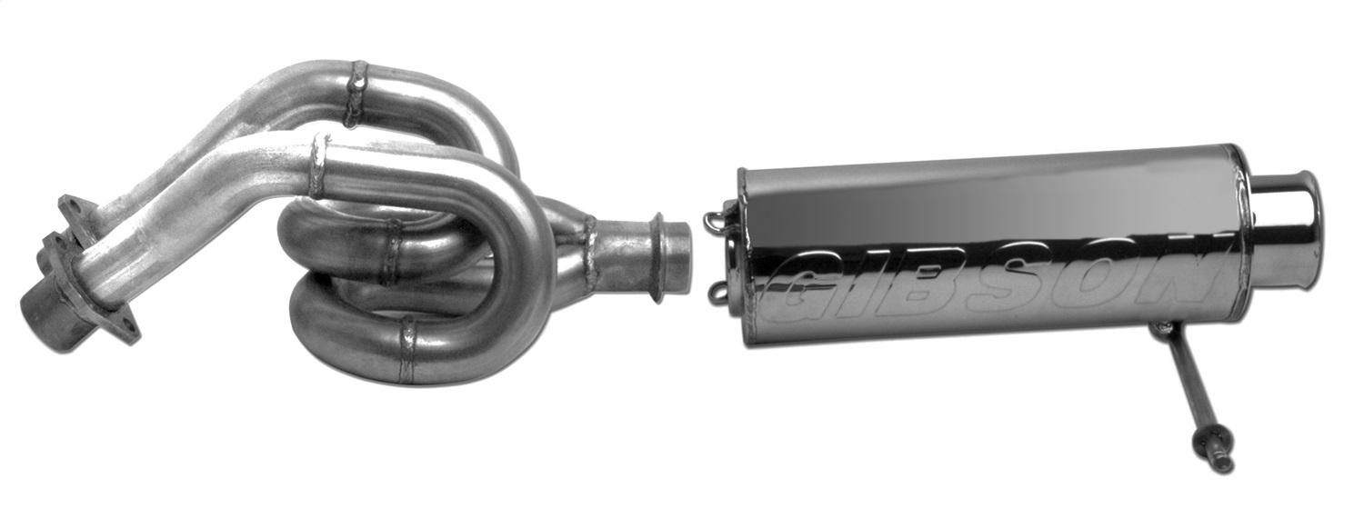 Gibson Exhaust Yamaha Utv Single Exhaust System; Stainless (2004-2007 YXR66F Rhino 660) - 96002