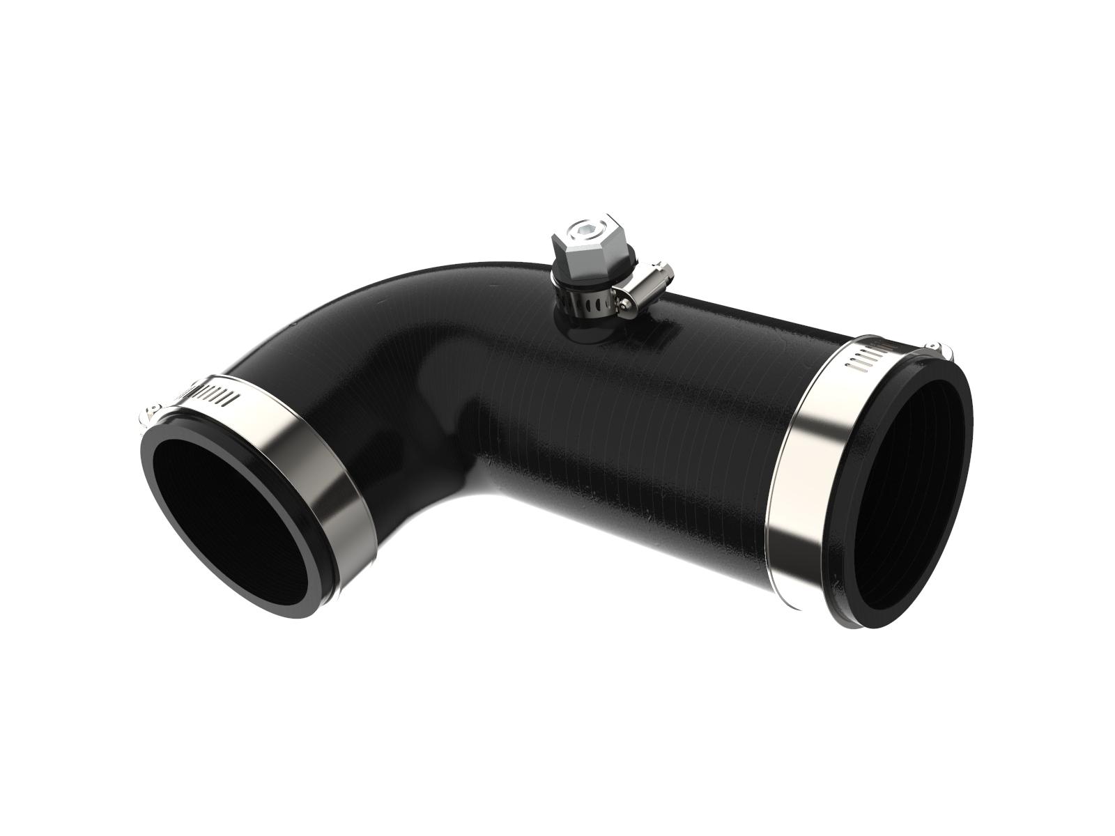 AFE BladeRunner Aluminum Hot and Cold Charge Pipe Kit Black (2020-2021 GM Trucks 3.0L) - 46-20454-B