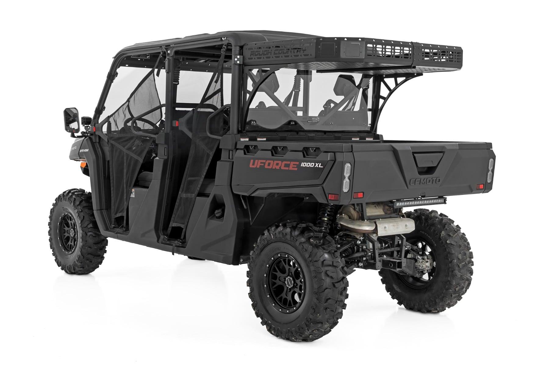 Rough Country Cargo Rack Dual 2 Inch Black LED Pairs Flush Mount CFMOTO UFORCE 1000 (2019-2025 UFORCE 1000, UFORCE 1000 XL) - 96121