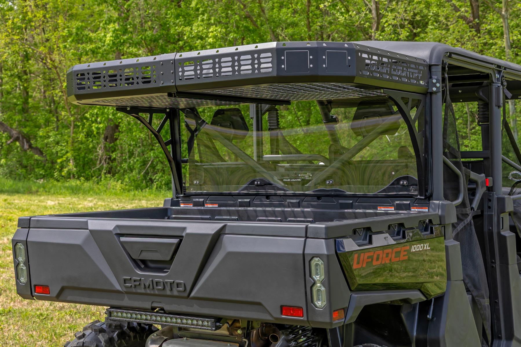 Rough Country Cargo Rack Dual 2 Inch Black LED Pairs Flush Mount CFMOTO UFORCE 1000 (2019-2025 UFORCE 1000, UFORCE 1000 XL) - 96121