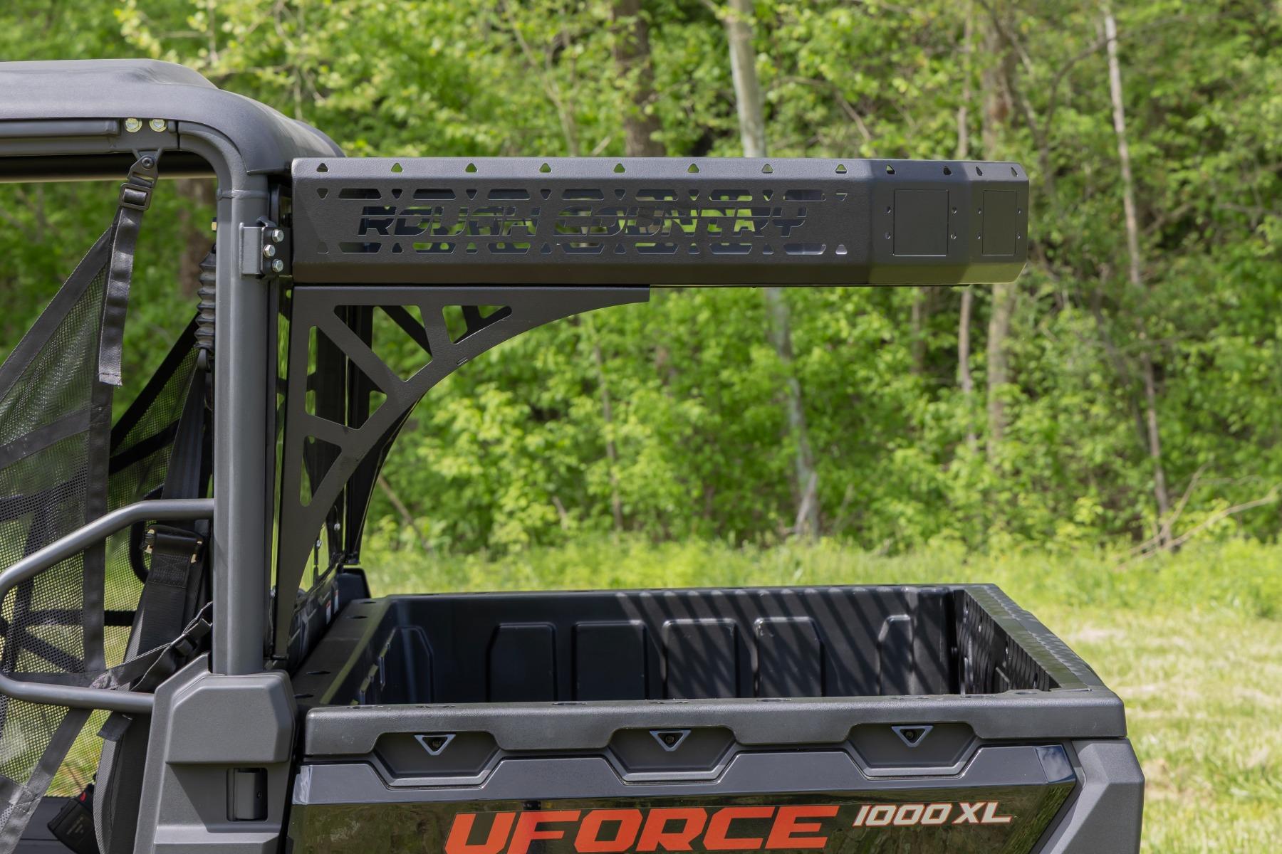 Rough Country Cargo Rack Dual 2 Inch Black LED Pairs Flush Mount CFMOTO UFORCE 1000 (2019-2025 UFORCE 1000, UFORCE 1000 XL) - 96121