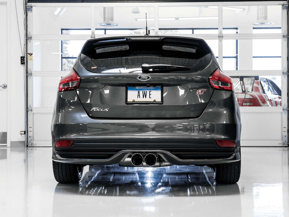 AWE 3020-33040 2013-2018 Focus ST Touring Edition Catback Exhaust with Diamond Tips (Resonated)