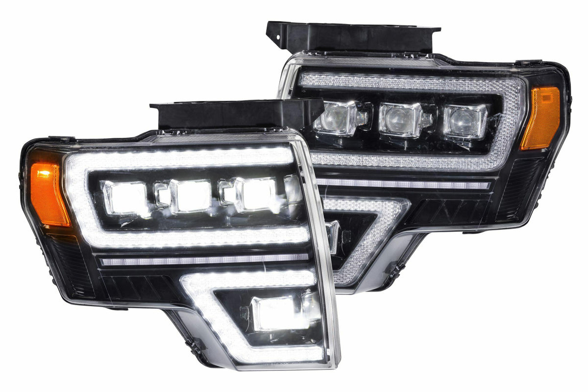 GTR Lighting Carbide LED Headlights: Ford F150 (09-14) (Pair) - GTR.HL35
