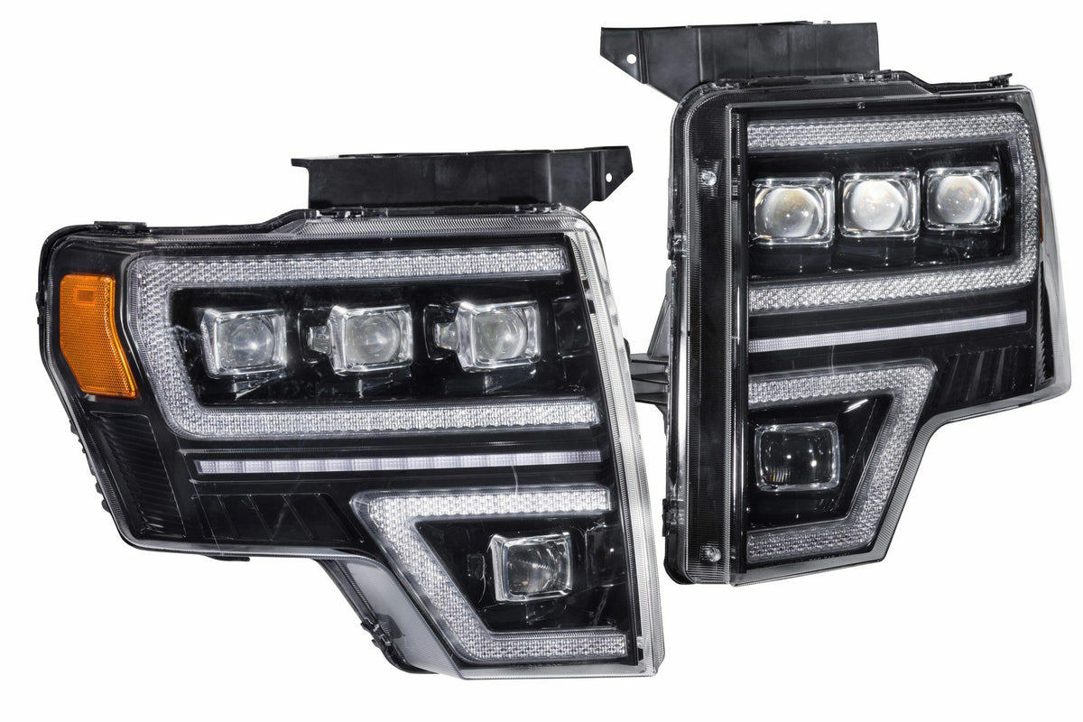 GTR Lighting Carbide LED Headlights: Ford F150 (09-14) (Pair) - GTR.HL35