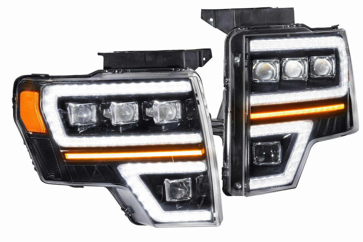 GTR Lighting Carbide LED Headlights: Ford F150 (09-14) (Pair) - GTR.HL35