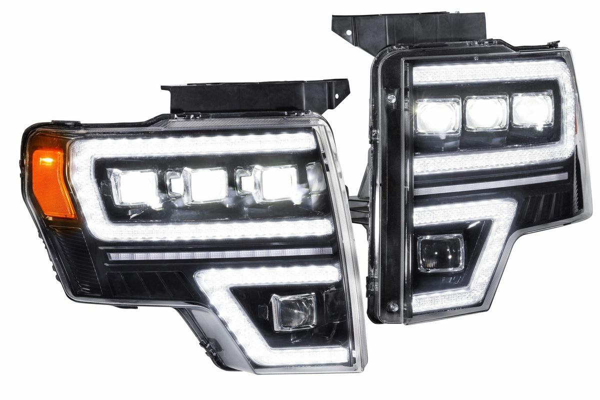 GTR Lighting Carbide LED Headlights: Ford F150 (09-14) (Pair) - GTR.HL35