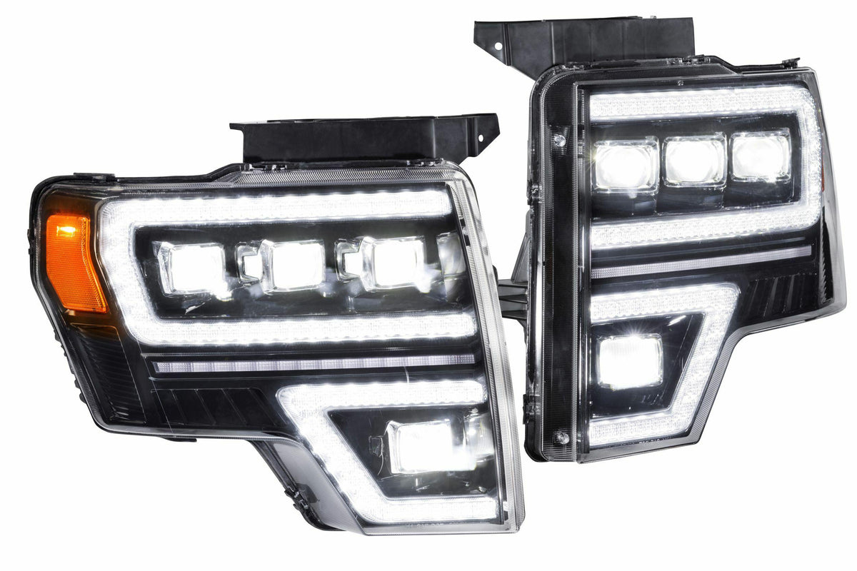 GTR Lighting Carbide LED Headlights: Ford F150 (09-14) (Pair) - GTR.HL35