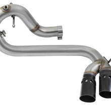 AFE Rebel Series 3 IN 409 Stainless Steel DPF-Back Exhaust System w/Black Tip (2016-2020 Colorado, Canyon) - 49-44065-B