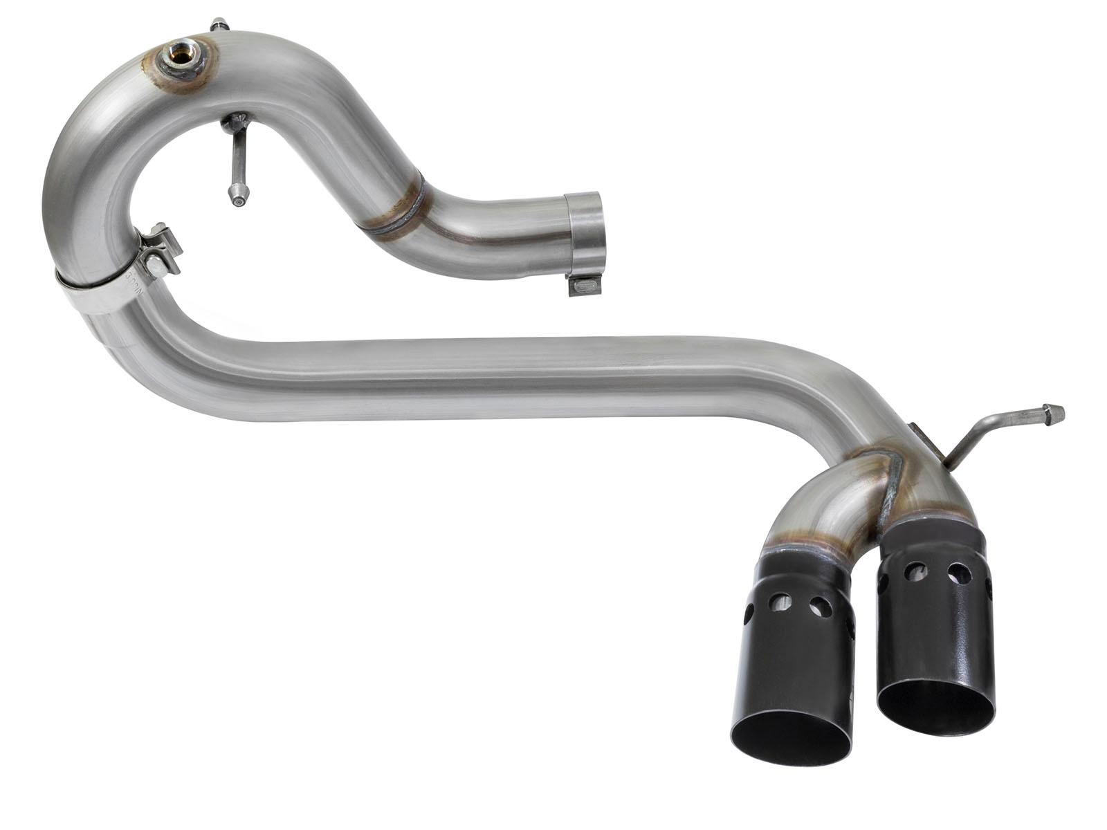 AFE Rebel Series 3 IN 409 Stainless Steel DPF-Back Exhaust System w/Black Tip (2016-2020 Colorado, Canyon) - 49-44065-B