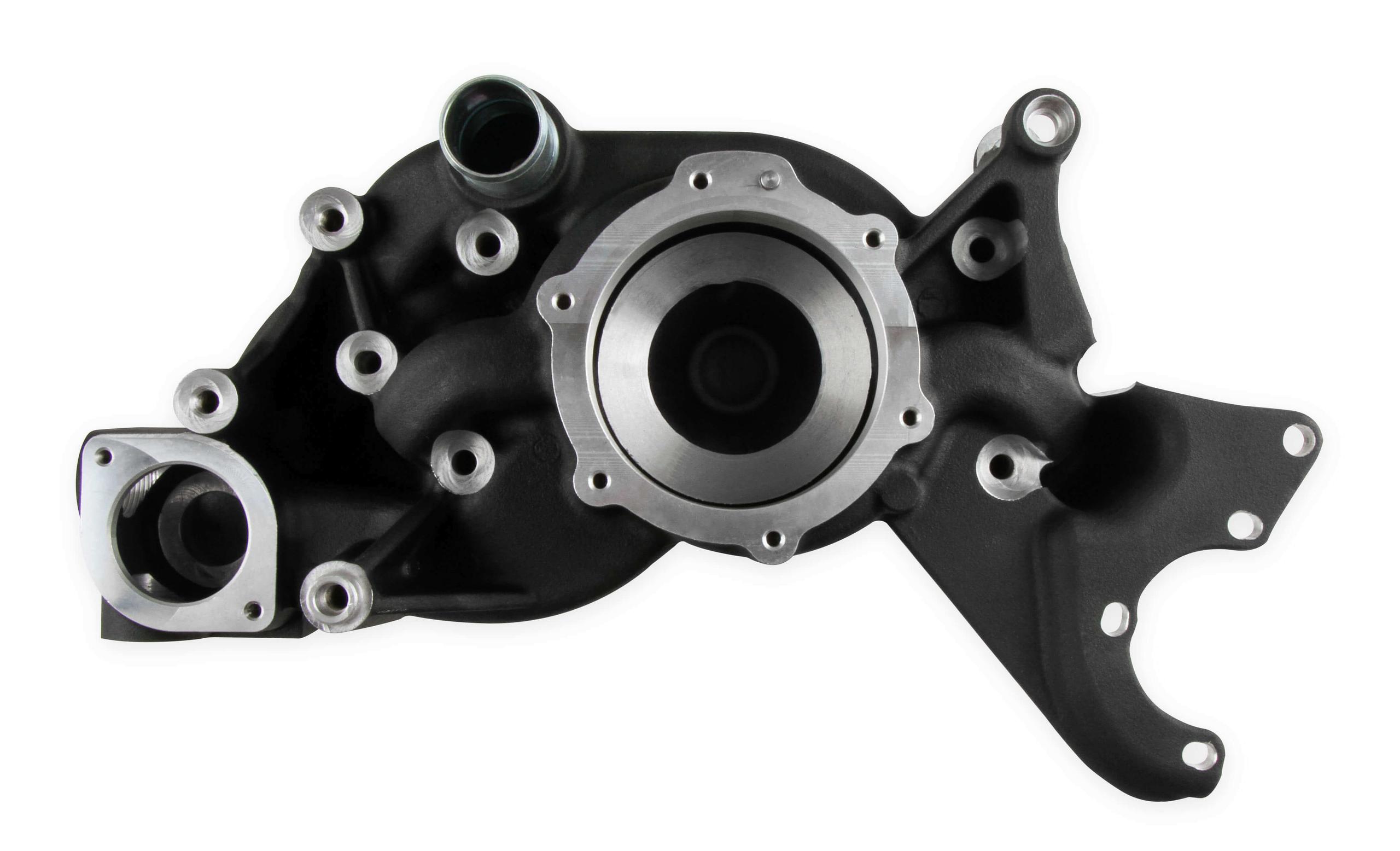 Holley LS COOLING MANIFOLD BLACK-A/C Delete.  - 97-224