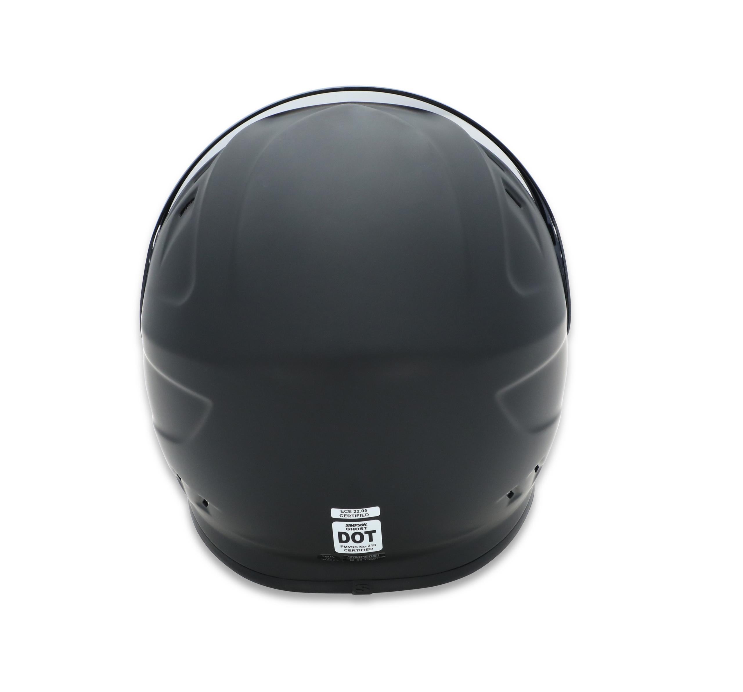 Simpson Racing Ghost Bandit Black Motorcycle Helmet - Large - GBDL2