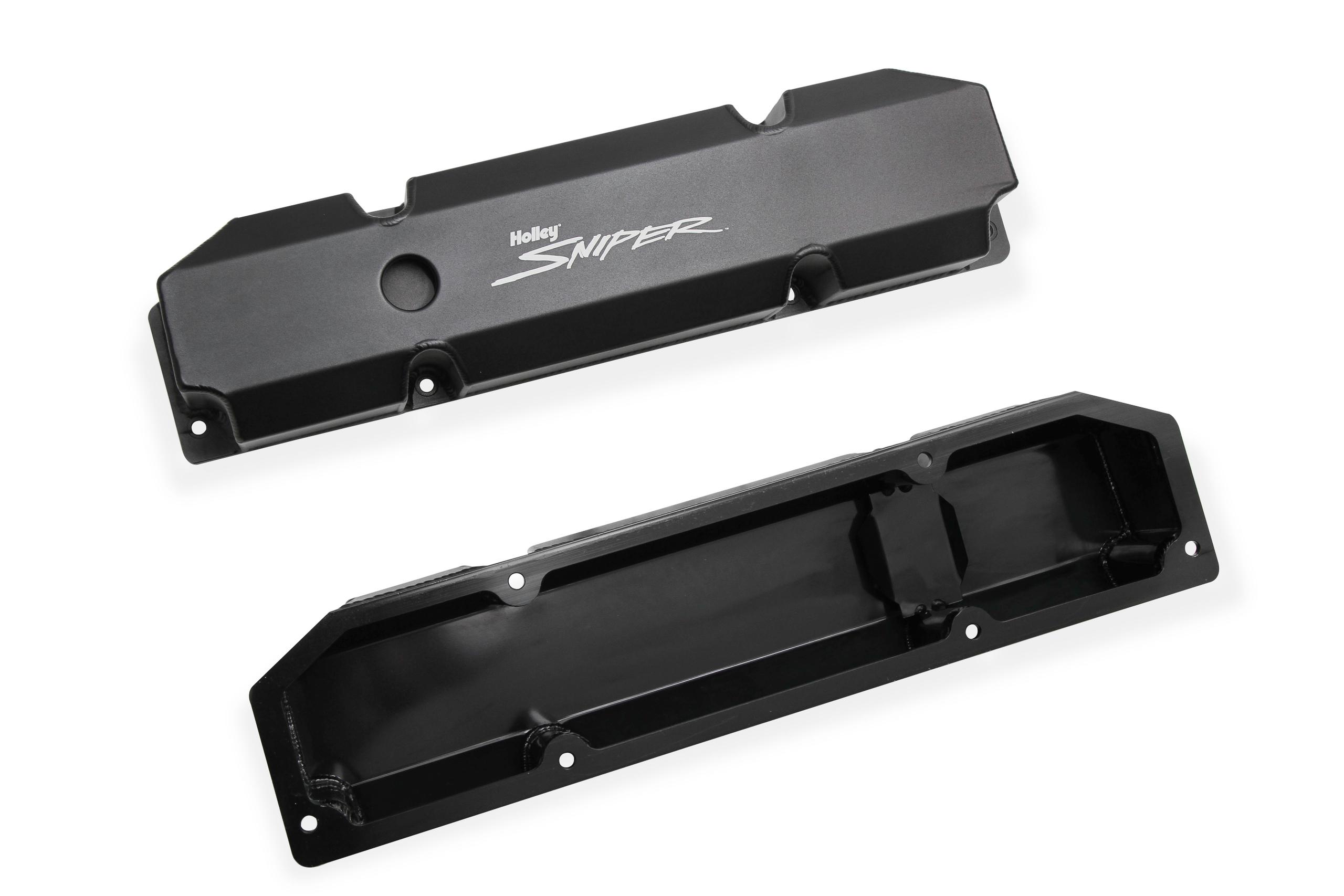 Holley Aluminum Valve Cover Set (1965-1978 Imperial, New Yorker, Newport, Town & Country, B100 Van, B200 Van, B300 Van, Challenger, Charger, Coronet, D100 Pickup, D100 Series, D200 Pickup, D200 Series, D300 Pickup, D300 Series, Dart, Monaco, Polara, Ramch