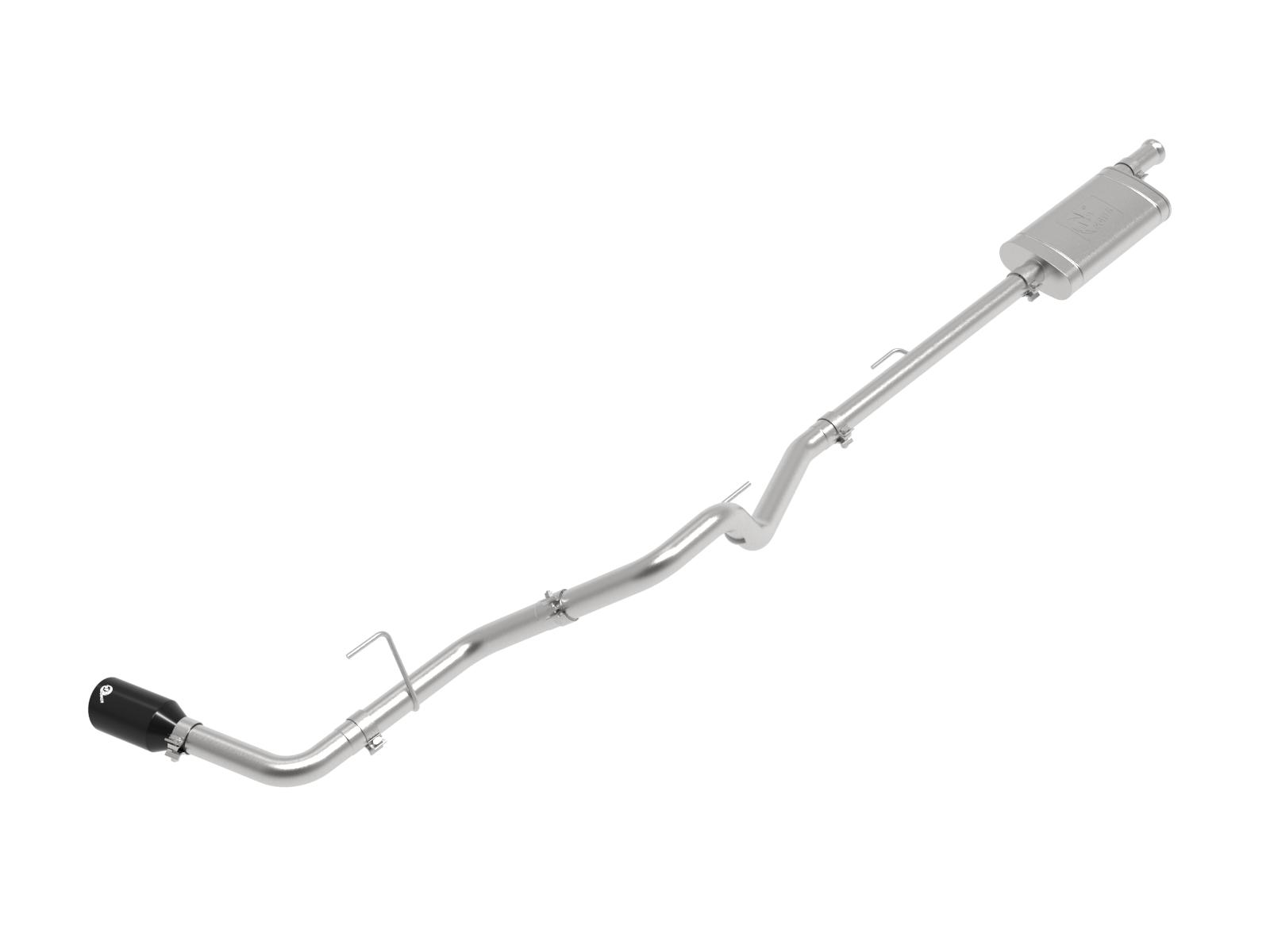 AFE Apollo GT Series 2-1/2 IN 409 Stainless Steel Cat-Back Exhaust System Black (Jeep Gladiator (JT) 2020 V6-3.6L) - 49-48089-B