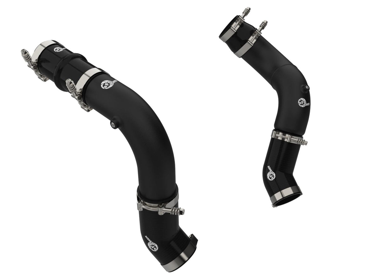 AFE BladeRunner Aluminum Hot and Cold Charge Pipe Kit Black (2025-2026 2500 , 3500) - 46-20814-B