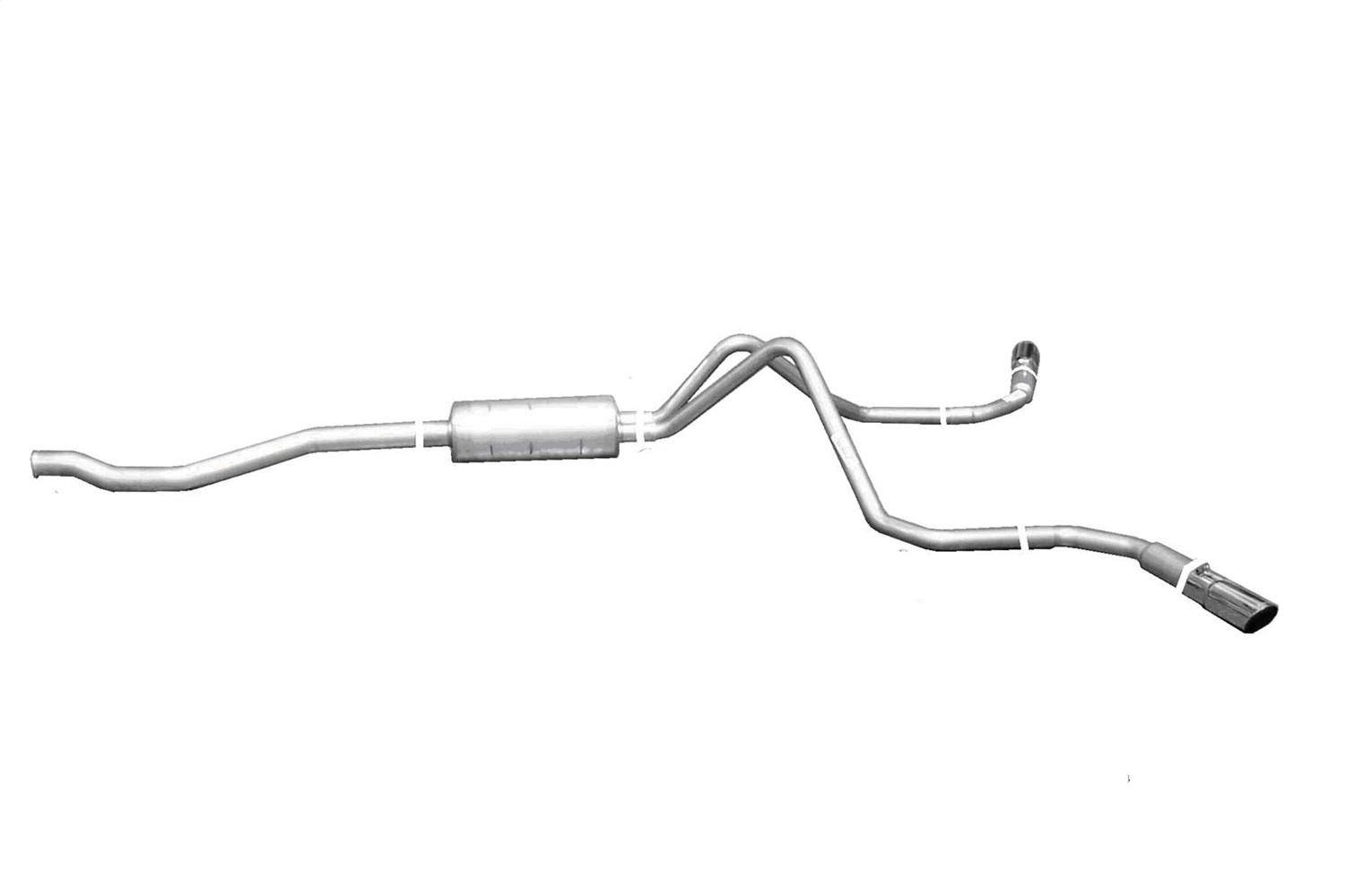 Gibson Exhaust 9704 Cat-Back Dual Extreme Exhaust System, Aluminized