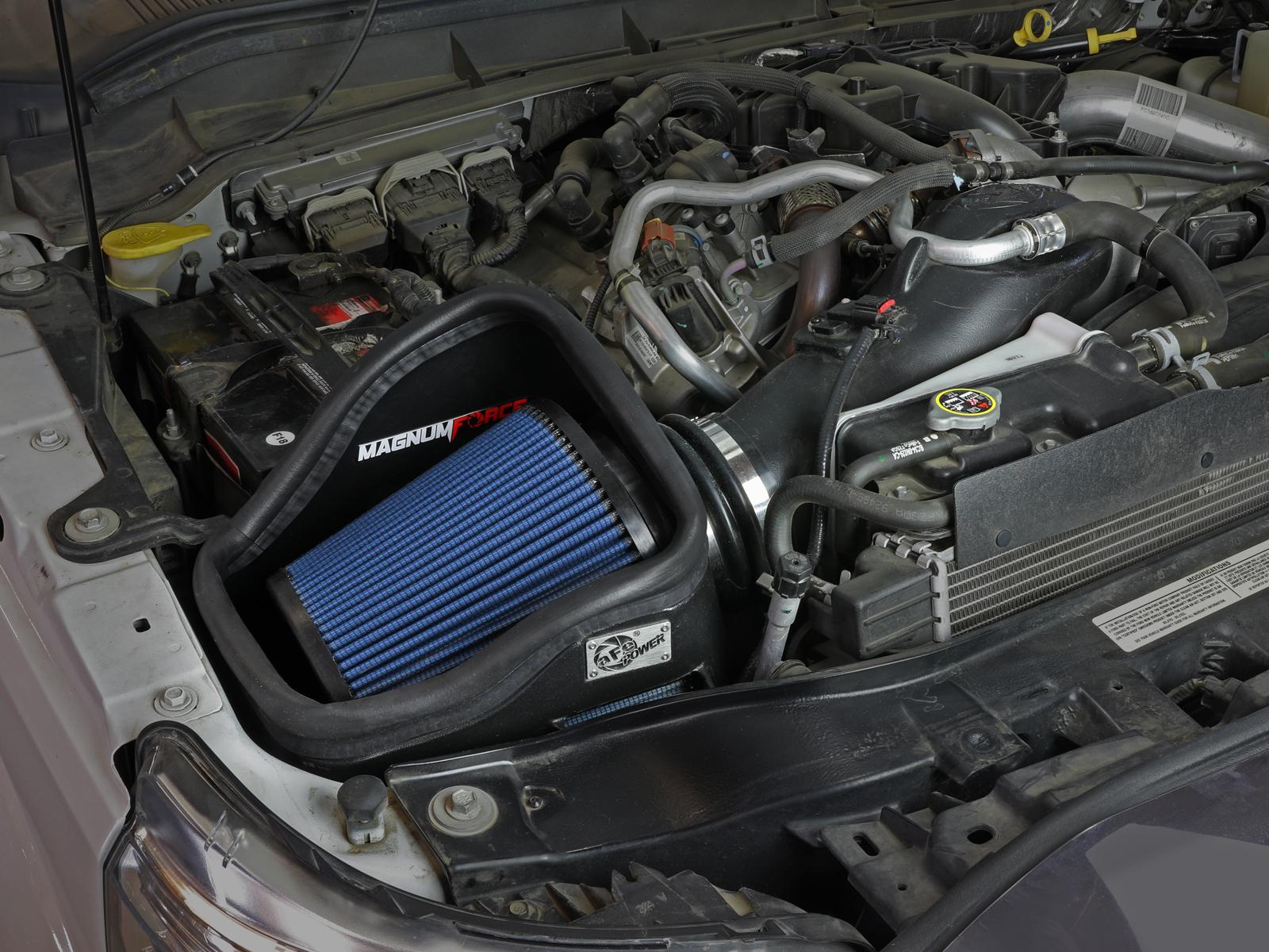 AFE Magnum FORCE Stage-2 Cold Air Intake System w/ Pro 5R Media (2011-2016 F-250 Super Duty, F-350 Super Duty, F-450 Super Duty, F-550 Super Duty) - 54-11872-1