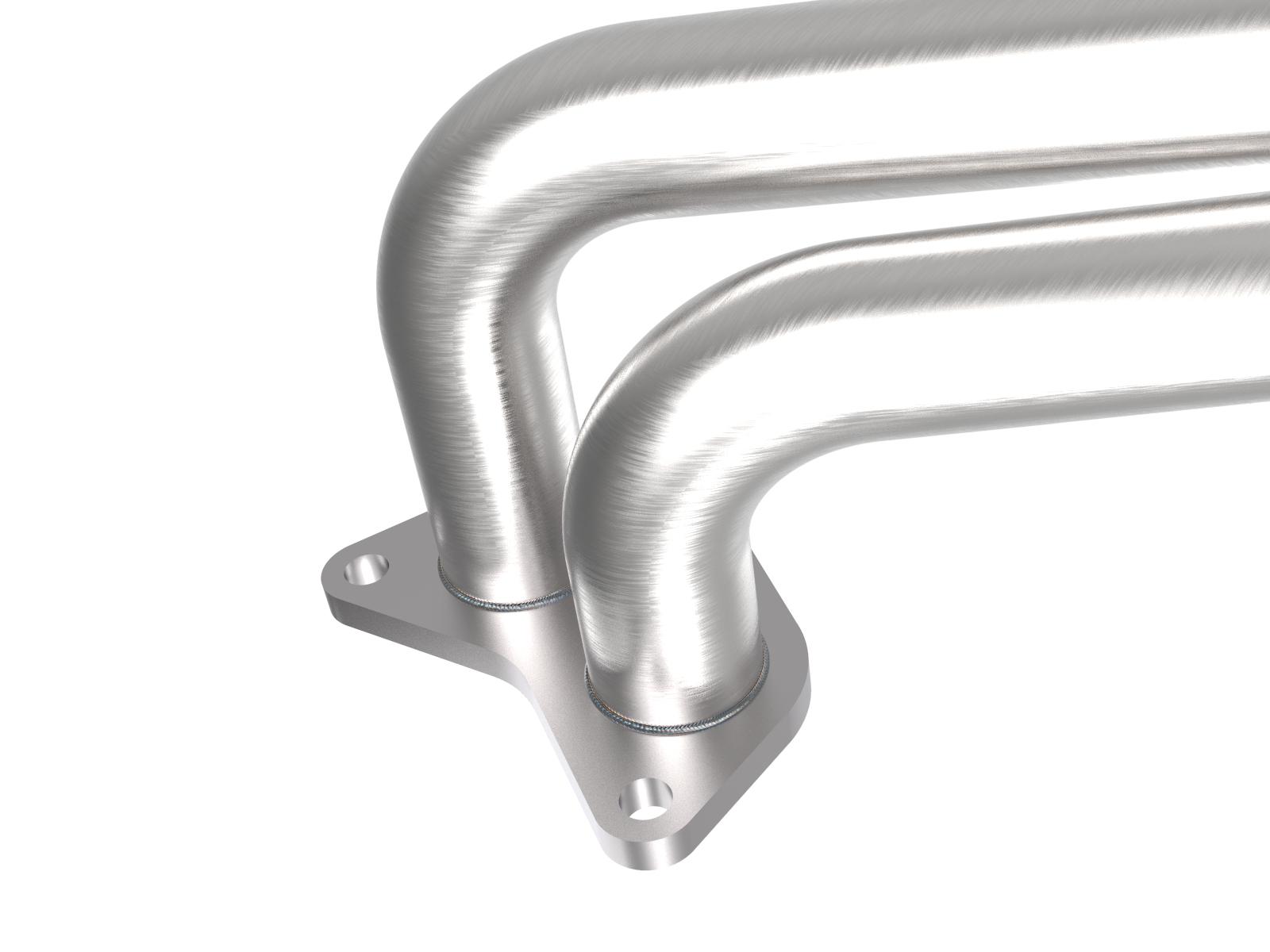 AFE Twisted Steel Long Tube Header 304 Stainless Steel (Subaru Impreza WRX/STi/Legacy 02-21 H4-2.0L (t)/2.5L (t)) - 48-36803