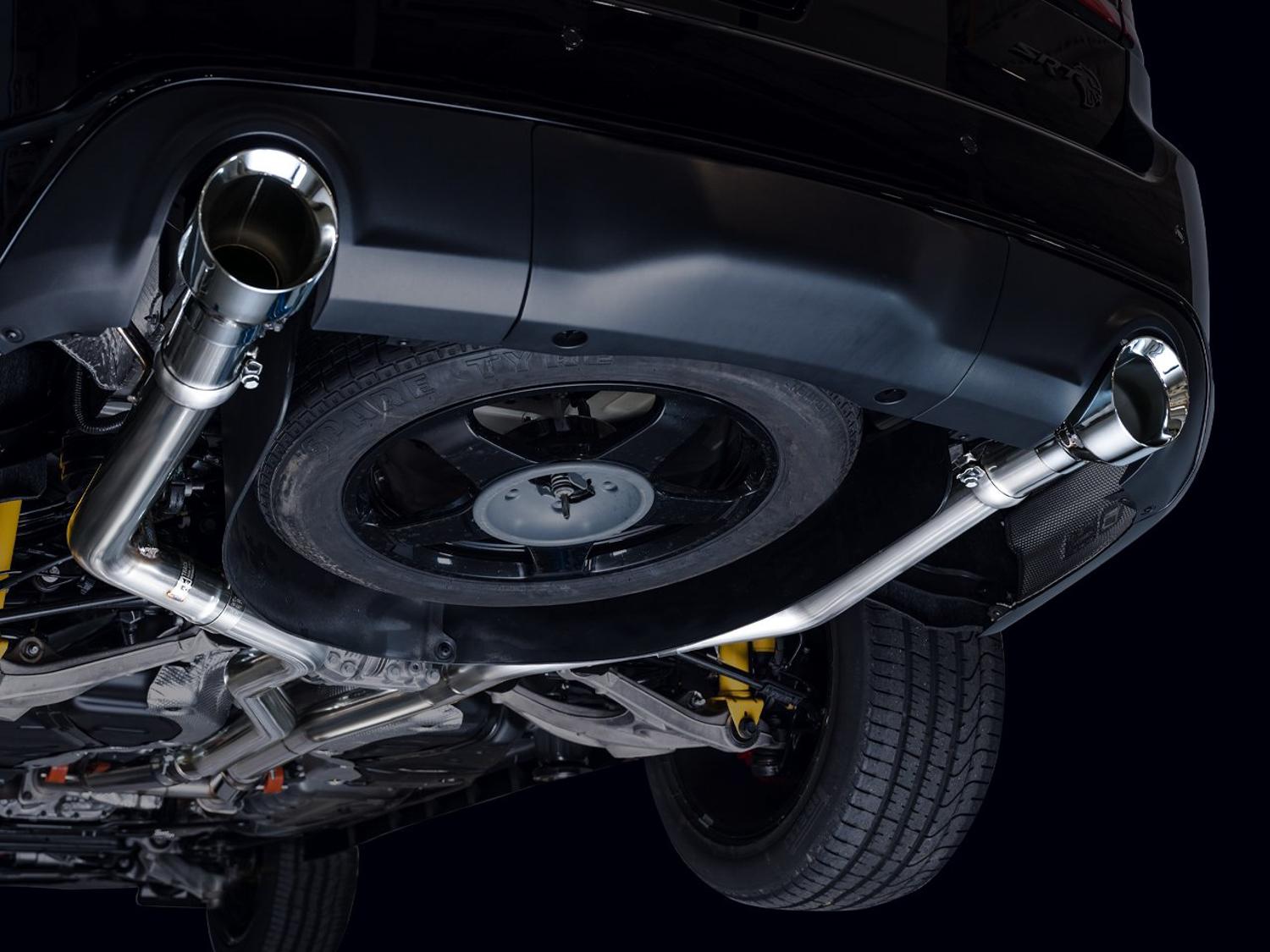 AWE Track Edition Exhaust - Chrome Silver Tips (2018-2023 Dodge Durango 6.4L / 6.2L SC) - 3020-32952