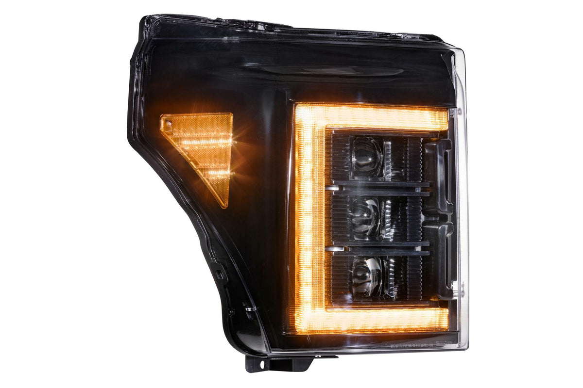Morimoto XB LED Headlights - Pair / Amber (2011-2016 Ford Super Duty) - LF505-A-ASM