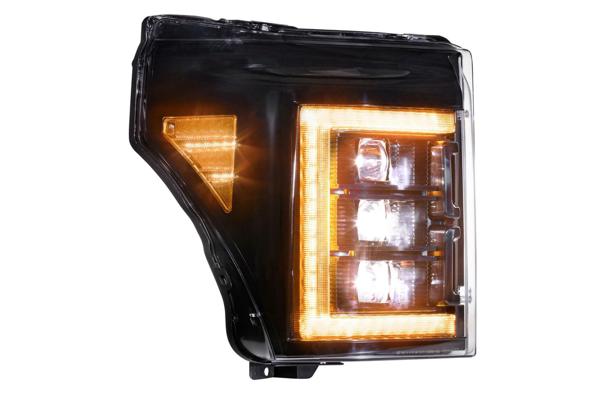 Morimoto XB LED Headlights - Pair / Amber (2011-2016 Ford Super Duty) - LF505-A-ASM