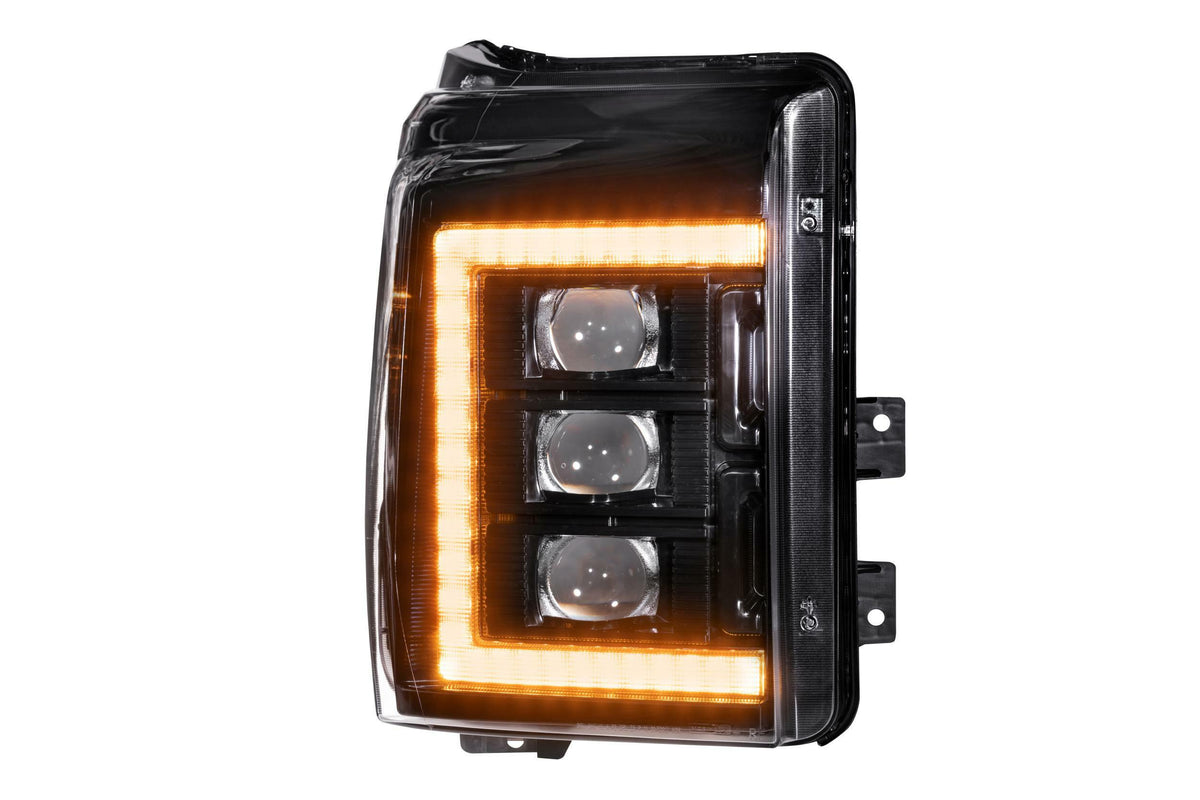 Morimoto XB LED Headlights - Pair / Amber (2011-2016 Ford Super Duty) - LF505-A-ASM