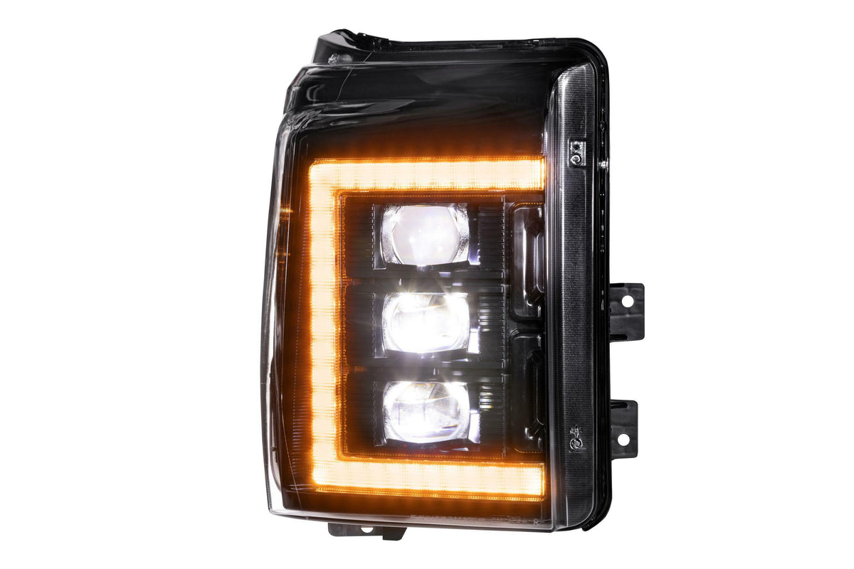 Morimoto XB LED Headlights - Pair / Amber (2011-2016 Ford Super Duty) - LF505-A-ASM
