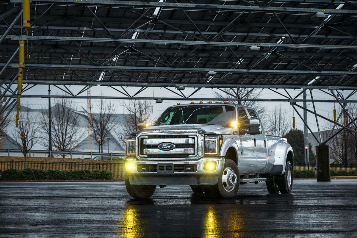 Morimoto XB LED Headlights - Pair / Amber (2011-2016 Ford Super Duty) - LF505-A-ASM