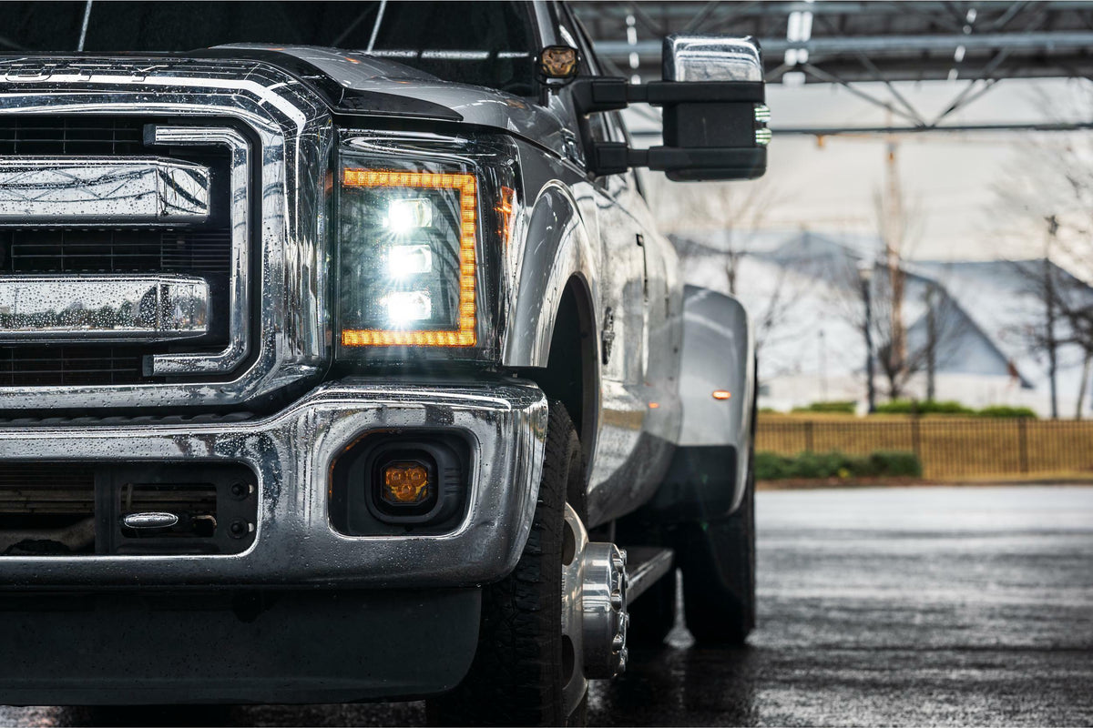 Morimoto XB LED Headlights - Pair / Amber (2011-2016 Ford Super Duty) - LF505-A-ASM