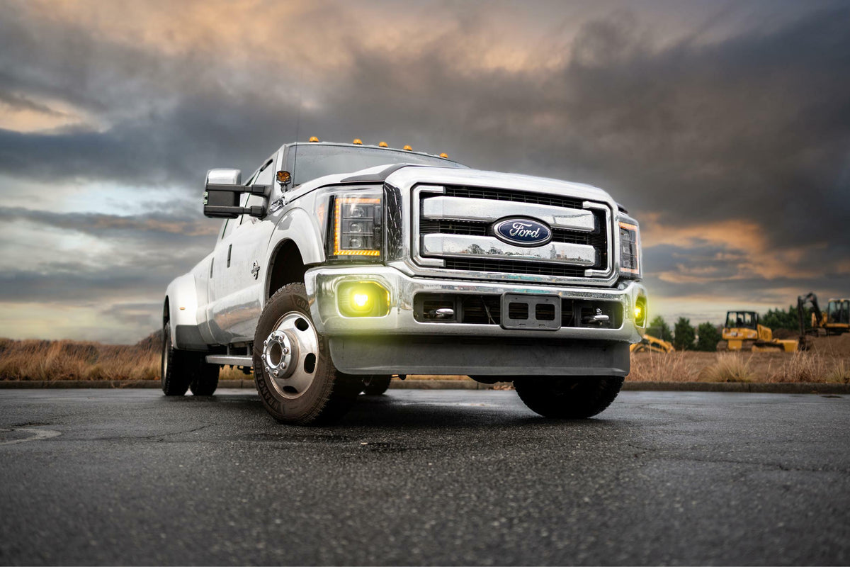 Morimoto XB LED Headlights - Pair / Amber (2011-2016 Ford Super Duty) - LF505-A-ASM