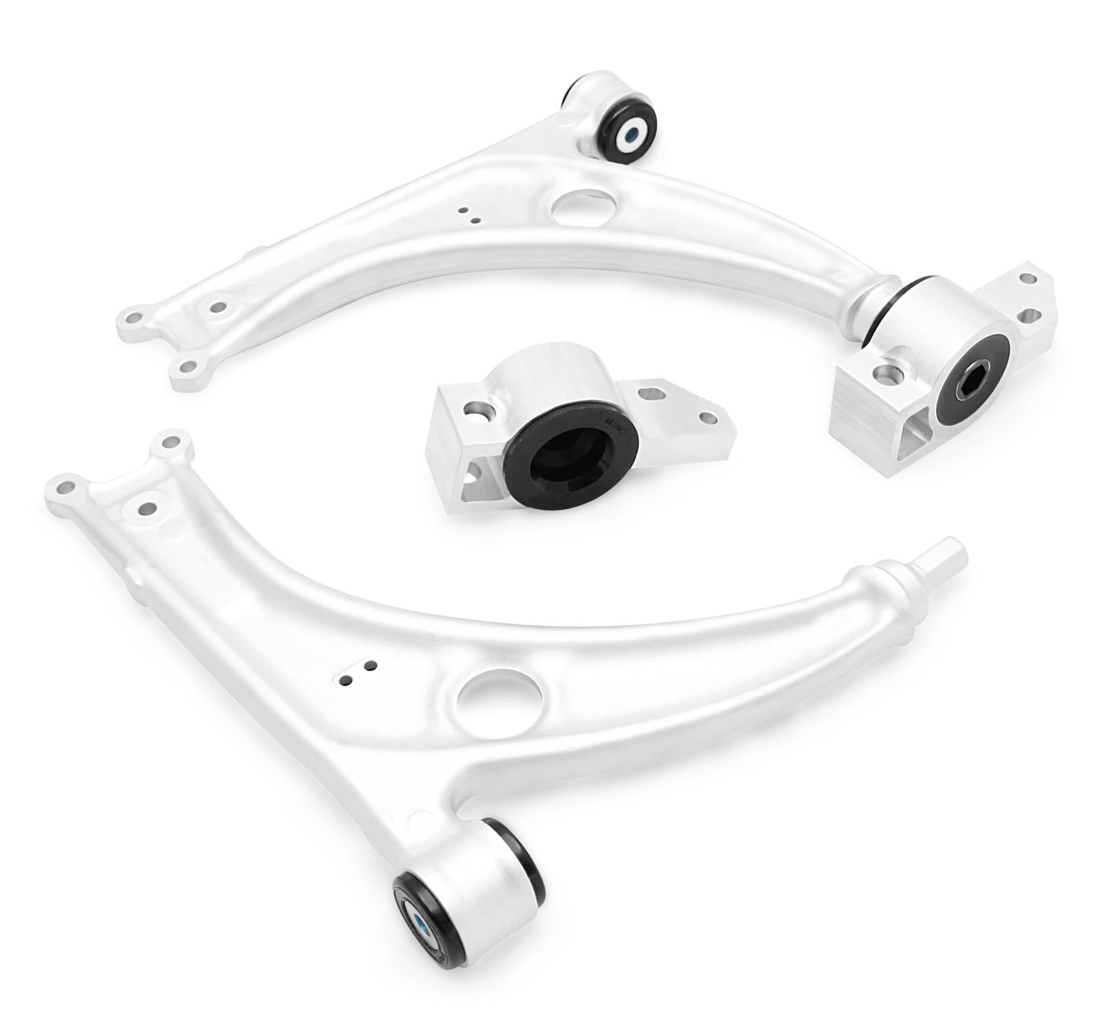 SuperPro VW Alloy Front LCA Set w/ Caster Offset Rear Mount (2006-2018 Audi, Volkswagen Fitments) - ALOY0001K
