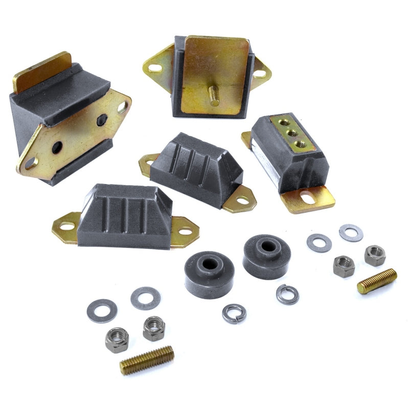 Rugged Ridge Transmission/Engine Drivetrain Kit Black; 76-86 Jeep Cj5/Cj7/Cj8 - 1-1901BL